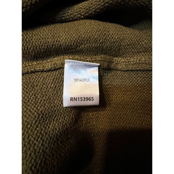 Area Stars Olive Green Turtleneck Sweater Dress Medium - Picture 4 of 6